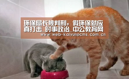 环保局长被判刑,假环保就应真打击_时事政治_中公教育网【开云体育】(图3) 开云体育